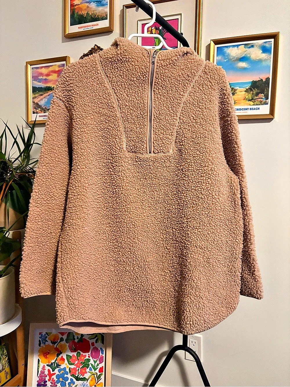 Teddy Fleece Half-Zip Pullover